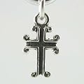 Tiny Sterling Silver Cross Charm, #11855