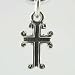Silver Cross charm or pendant, #11855