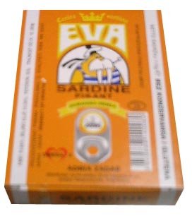 Eva Sardines Hot in Vegetable oil, 115g(4oz) by parthenonfoods.com