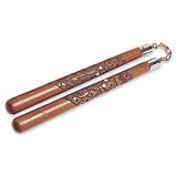Carved Dragon Ball Bearing Nunchaku