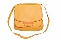 Caramel brown handbag across body bag saddle bag satchel style by Red or Dead