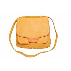 Caramel brown handbag across body bag saddle bag satchel style by Red or Dead