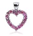 Search : Gorgeous Ruby Gemstone Heart Sterling Silver Pendant