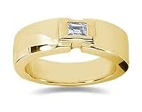 0.25 ctw Men's Diamond Ring in 14K Yellow Gold
