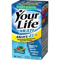 Nature's Bounty Your Life Multi Men's 45+ High Potency Vitamin Supplement Tablets 90 tablets