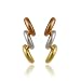 18K Gold over Sterling Silver Tri Color Three title=