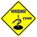 HORSESHOE ZONE game pitch novelty NEW sign
