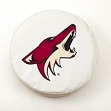 Phoenix Coyotes White Tire Cover, Large