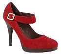 Caplia Red Suede