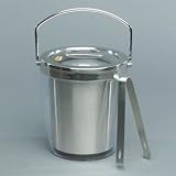 Ice Bucket and Tongs by Outset, Acrylic / Stainless Steel