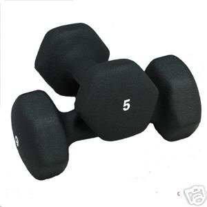 Cover image : Troy Black Neoprene Dumbbell Pair - 5lb.