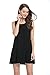 Hika Women's Casual Basic Loose Fitted Tank Top Mini Dress