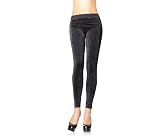 Lurex leggings O/S BLACK/SILVER