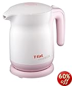 T-fal 【ワンプッシュ安全ふた採用】 電気ケトル アントワネット シュガーピンク 0.8L KO320173