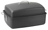 Calphalon Classic Nonstick Roaster with Domed Lid and Nonstick Flat Rack