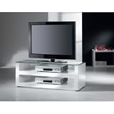 VCM - Savona - Meuble pour TV - Blanc laqu&eacute;
