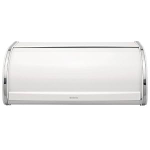 Brabantia Roll Top Bread Bin - 173325 (White) (6.89H x 17.64W x 10.47D) by Brabanita