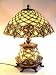 Tiffany-style All Glass Arielle Table Lamp