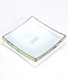 5 1/2 Square Mini Antique Gold Slab by Annieglass