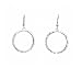 Earrings - E2 - Swarovski Circle "O" - 1" ~ Clear