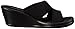Skechers Cali Women's Rumblers 2 Strap Slide Wedge Sandal,Black,9 M US