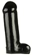 Giant Penis with Balls Dong 11 Inch Black Dildo