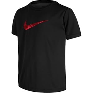 Nike Boys' Toddler Legend T-shirt (4T, Black/Red)