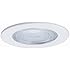 Jesco Lighting TM5507WH 5-Inch Aperture Line Voltage Trim Recessed Light, Fresnel Lens For Shower, White Finish