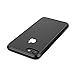 Daswise Hard Poly-Carbonate + Reinforced TPU [Slim Fit] Bumper, Scratch-Resistant Clear Back Cover [Shock Absorbent] Compatible with Apple iPhone 7 (4.7 Inch) (Jet Black)