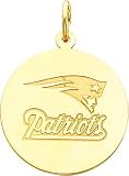 14K Gold NFL New England Patriots Logo Charm