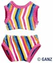 Pink Striped Swimsuit By Ganz