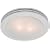 Hunter Fan Saturn 90052 Bathroom Fan, Decorative Satin White Rings with Frosted Glass