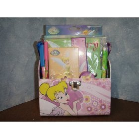 Disney's Tinkerbell Tin with School Supplies Gift Basket