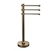 Allld|#Allied Brass 973T-BBR Vanity Top 3 Swing Arm Guest Towel Holder with Twisted Accents,