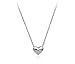 Rigant Simple Small Smooth Heart Necklace Fashion Jewelry for Women