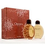 Obsession GIFT SET By Calvin Klein for Men Edt Spray 4 Oz. + After Shave 4 Oz (Glass Botlles)
