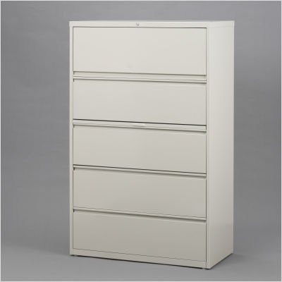 42 Wide 5 Drawer Lateral File Cabinet Color Black