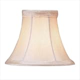Silk Bell Shaped Chandelier Clip On Lamp Shades - Ivory - B1480