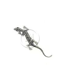 Sterling Silver -Pin Marcasite Lizard MP029