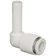 SMC KQ2L Push-to-Connect Tube Fitting, Plug-In 90 Degree Elbow, PBT Body, Tube OD, Metric