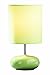 Premier Housewares Round Green Ceramic Pebble Table Lamp with Green Shade