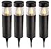 Kitchen & Housewares : Outdoor Lighting 4x Solar Pillar Post Garden Lights