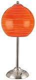 Tangerine Glass Shade Accent Table Lamp