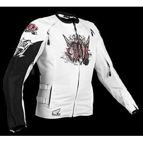 Honda Womens Project H Textile Motorcycle Jacket White L