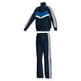 Adidas Kinder Trainingsanzug Tiberio Knit V37187 140, Dunkelblau, 140
