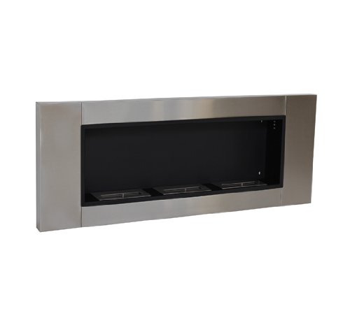 cheminee bio ethanol murale acier inoxydable 3
