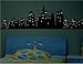 Glow-In-The-Dark City Image Design PVC Wall Decal Stickers (120 x 30 cm)