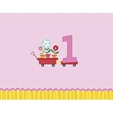 Baby Girl's First Birthday Invitations 8ct