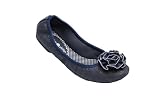 Lindsay Phillips Liz Navy Canvas Size 11 SwitchFlop Women's Ballet Flat