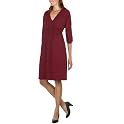 Mossimo® Black: V-Neck Smocked Waist Dress - Brick